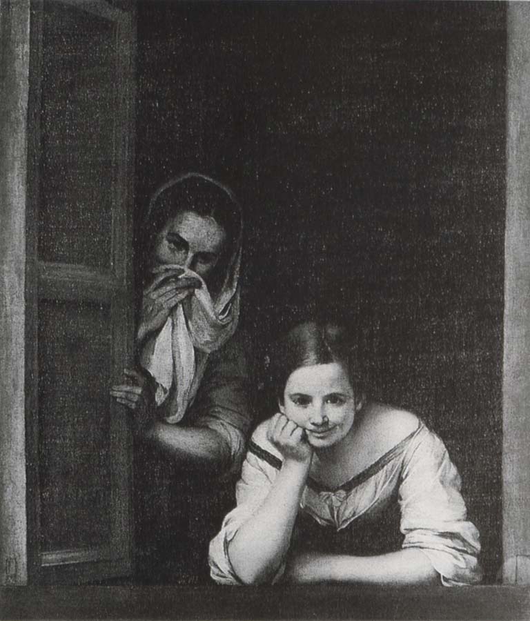 Bartolome Esteban Murillo Two Women at the window